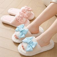 New Women Plush Slippers Comfortable Indoor Floor Slippers Leather and Fur Integrated Fur Slippers Indoor Floor New Winter 2023