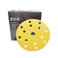 6Inch 15/17Hole Sandpaper Round Shape Sanding Discs Hook Loop Sanding Paper Buffing Sheet Sandpaper Sander Polishing Pad Cleaning Tools