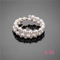 รุ่นขายดี ?(A-31)กำไลข้อมือแฟชั่นสำหรับผู้หญิง,กำไลข้อมือมุกคริสตัลเครื่องประดับสำหรับใส่ไปงานเลี้ยง