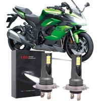 ชุดหลอดไฟซีนอน LED 6000K สีขาว สําหรับ Kawasaki Ninja 1000 650 300 2011-2015 ZX10R ZX6R 2003 2004-2016 2 ชิ้น รับประกัน 10 เดือน