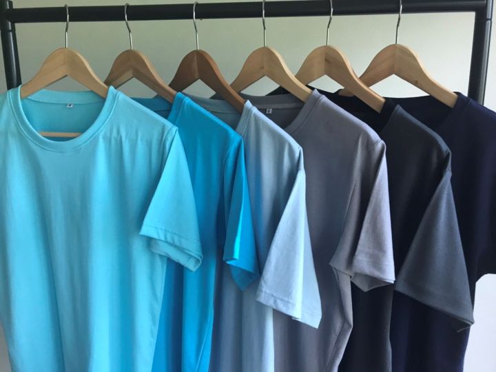เสื้อยืดคอกลม-เสื้อผ้าคอตตอน-100-เสื้อยืดสีพื้น-t-shirt-cotton-100
