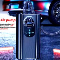 Inflator Pump 12V Portable Car Air Compressor for Motorcycles Bicycle Boat Tyre Quick Inflator Digital Auto Inflatable Air Pump Air Compressors  Infla