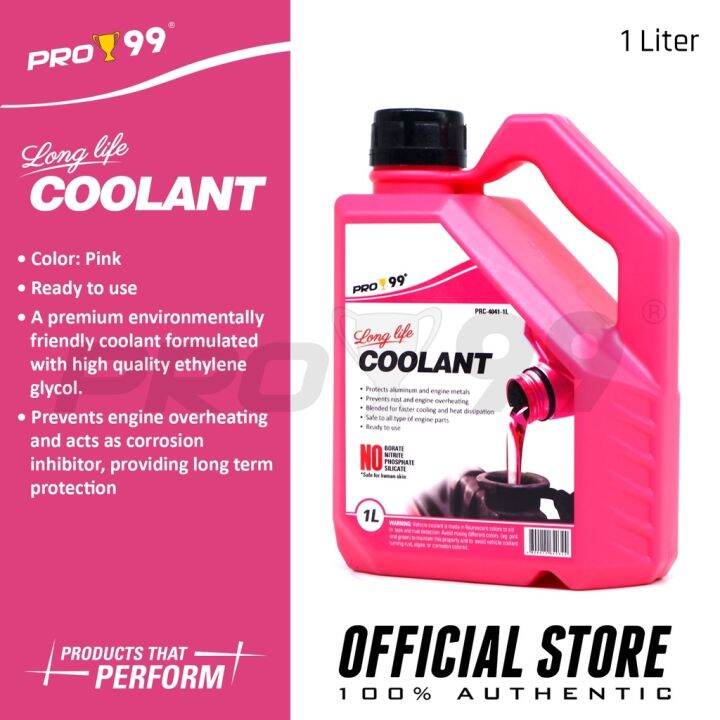 PRO99 Long Life Car Radiator Coolant Pink 1L Pro99 PN PRC40411