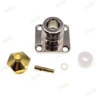 Gold Plating N Type Plug 4 Hole Crimp For RG402 RG141 RG405 Cable RF Coaxial Adapter Connector