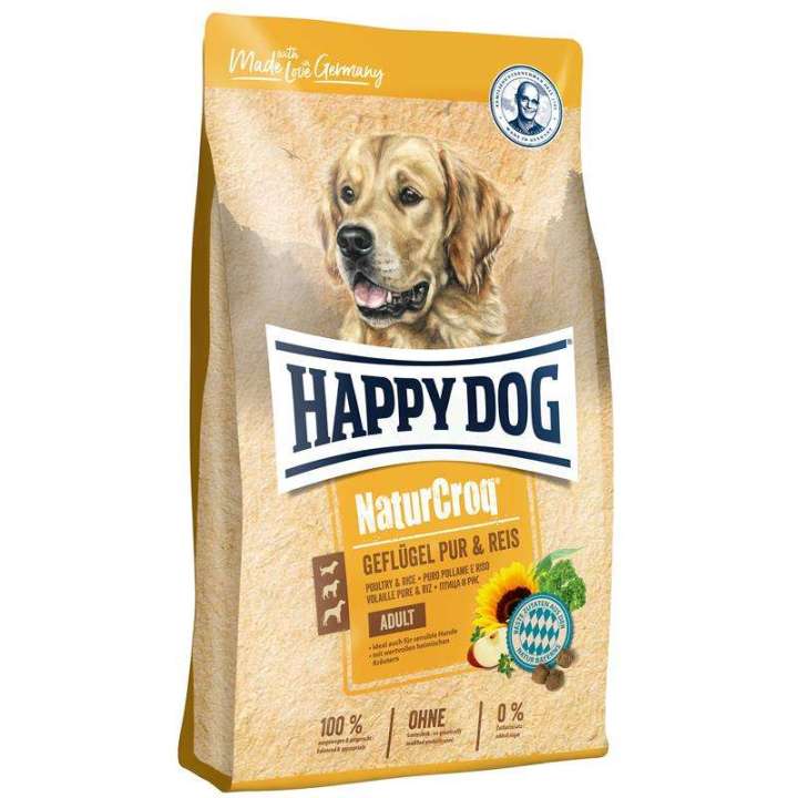 happy-dog-naturcroq-geflugel-pur-amp-reis-สูตรบำรุงขนและผิวหนัง-1kg