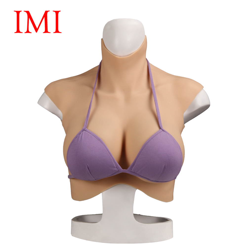 IMI Silicone Breast Forms Fake Boobs Tits Breast Plate Enhancer For Crossdresser