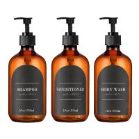 【CW】 Shampoo Bottles with Shower Gel Dispenser for Conditioner Bodywash Bottle Despenser