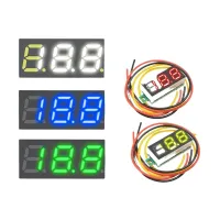 Original 0.28-inch 3-wire ultra-small digital DC voltmeter DC0-100V 3-digit LED digital display battery voltmeter