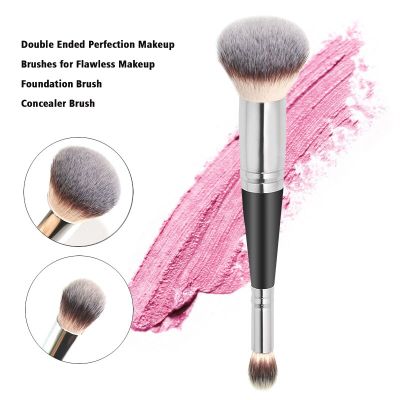 Karsyngirl 1pcs Double Head Makeup Brushes Shadow Highlighter Powder Foundation Concealer Blush Facial Brush Beauty Tools Makeup Brushes Sets