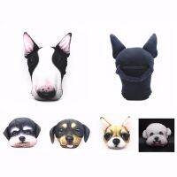 Creative Short Plush Cover PP Cotton Filler Dog Shape Neck Pillow Travel Office Cervical Health Care Pain Release Headrest Travel pillows