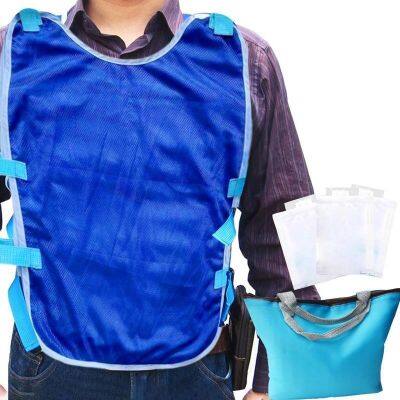 ✼ Summer Cooling Vest With Ice Packs Outdoor Sports Cool Ice Shirt Heatstroke Prevention And Cooling Artifact For Sport