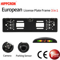 SINOVCLE Car Rear View Camera European License Car Parking Sensor Plate Frame Waterproof Night Vision Reverse Backup Camera