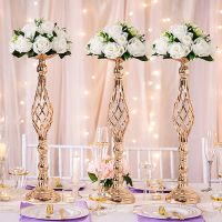 Flowers Metal Candle Holders Wedding Metal Flower Centerpiece Flower Rack Flowers Vases Candlestick Table Stand Home Party Decor