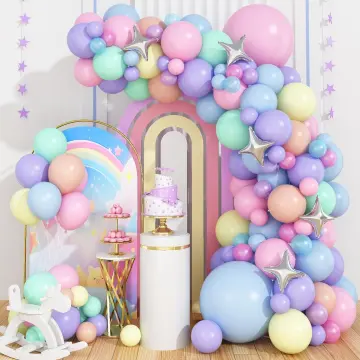 Multicolor Pastel Balloons Garland Arch Kit Wedding Macaron Rainbow  Birthday Decoration Baby Shower Party Baptism Balloon