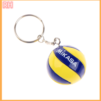 🔥🔥🔥Ranghe พวงกุญแจสปอร์ตลูกบอลชายหาดของขวัญธุรกิจวอลเลย์บอลลูกวอลเลย์บอล PVC พวงกุญแจเครื่องประดับ