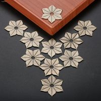 ✔ 10Pcs Flower Corner Cabochon Ancient Flatback Metal Embellishments Furniture Fittings 35mm Scrapbook Decor Wood Jewelry Box Case