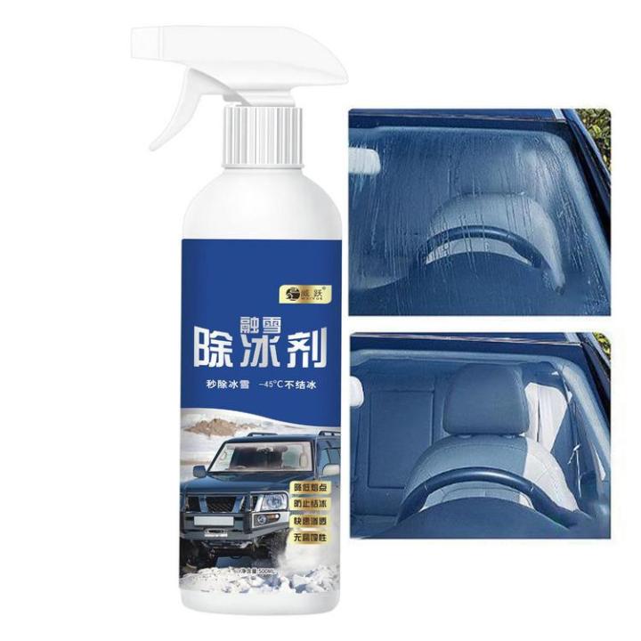Windshield Deicer Spray Deicing and Snow Melting Agent Windshield Glass  Defroster 500ml Ice Melt Spray Agent for Rapid Thawing Glass Freeze Remover  Freezer Frost Remover superbly