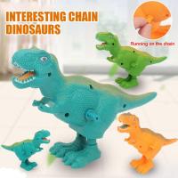 Kids Clockwork Dinosaur Toy Spring Wind Up Educational Clockwork Toy Old Years 0-3 Childrens Bar Toy Dina Toy D4T3