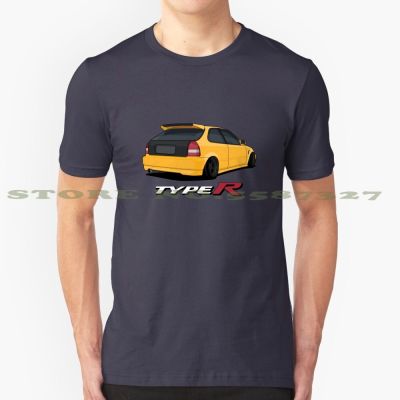 Honda Civic Type R Ek Yellow Graphic Custom Funny Tshirt Civic Civic Type R Vtech Jdm Japan Japanese Car