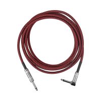 1 Piece Braided Cable Folk Electric Box Bass Electric Guitar Cable Noise Reduction Cable 6.35mm Audio Cable