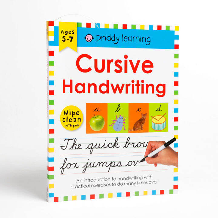 Wipe clean workbook cursive handwriting lazada