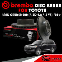 จานเบรกหลัง  BREMBO TOYOTA  LAND CRUISER 200 (4.5D 4.6 4.7 V8)   09 D618 11 แทนเบอร์09 A967 11)  07-&amp;gt; (09 D618 11)