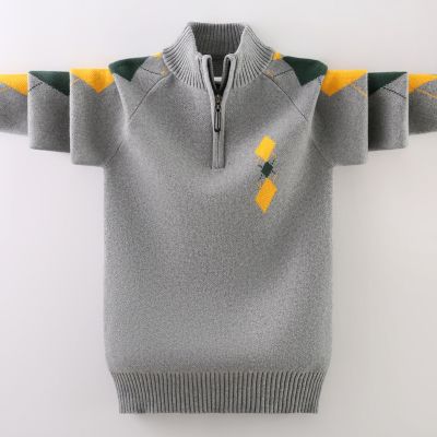 Winter Clothing Childrens Sweater Kids Clothes Winter Keep Warm Clothes Cotton Boys Knitting Pullover Sweater Boys Clothing