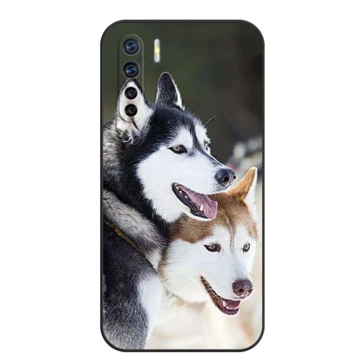 mobile-case-for-oppo-a91-f15-reno-3-case-back-phone-cover-protective-soft-silicone-black-tpu-cat-tiger