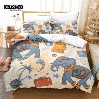 【hot】▩✹☇ Elephant Set Duvet Cover 3d Digital Printing Bed Size Fashion Design