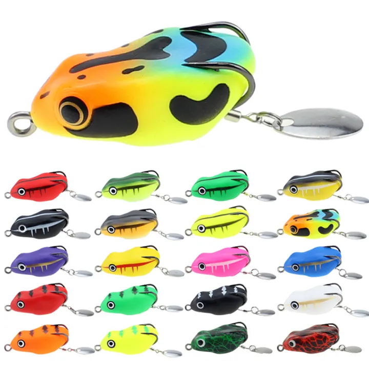 Frog Soft Lure Jigging Fishing Lure Bait Prop Topwater Catfish