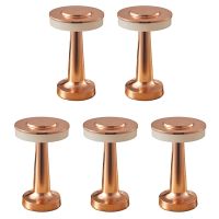 5X Touch LED Rechargeable Table Lamp Dining Table Bar Table Lamp Outdoor Small Night Lamp Decorative Table Lamp,Bronze