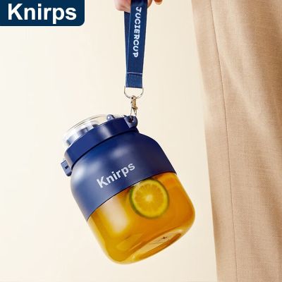 Knirps กระบอกน้ำเครื่องคั้นน้ำผลไม้พกพาถ้วยสำหรับกลางแจ้ง500มล. ไร้สายชาร์จได้เครื่องคั้นน้ำผลไม้มิลค์เชคผสม DC7.4V ชาร์จ USB Tt. ร้านค้า