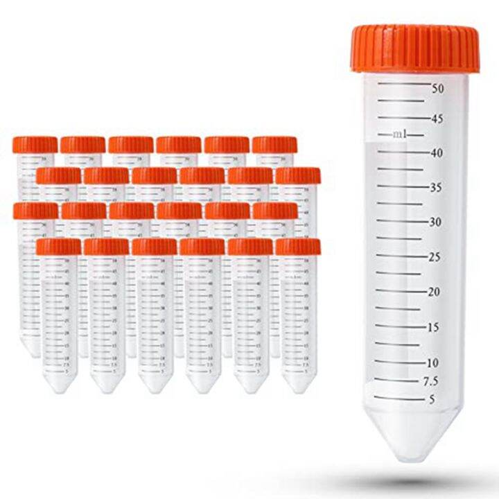 Conical Centrifuge Tubes 50Ml, 25 Pcs, Sterile Test Tubes with Screw ...