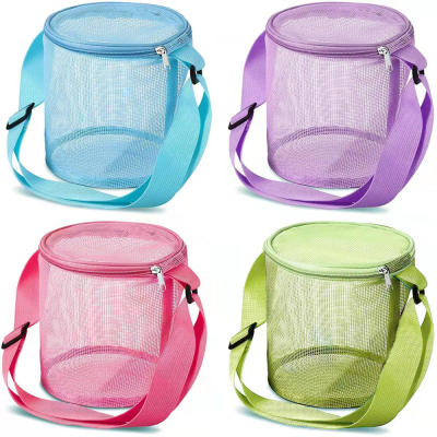 Sand Kids Bucket Bags Toy Toys Round Finishing Storage Beach Bag