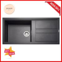 ซิงค์ฝัง 1หลุม 1ที่พัก METRIX KIN11BL สีดำBUILT-IN SINK METRIX KIN11BL 1B1D BLACK **คุ้มที่สุดแล้วจ้า**