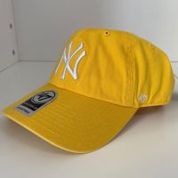 ◕ 47brand MLB soft yellow Los Angeles Dodgers duck tongue men and women all-match curved brim sunshade baseball tide cap