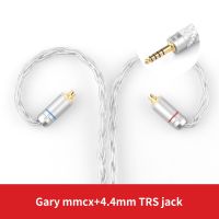 TRN HIFI MMCX 0.75Mm แกนเงินแบบถอดเปลี่ยนได้16ชุบ0.78สายเคเบิล Mm 4.สายเคเบิล Mm หูฟัง2pin เชื่อมต่อกับตัวรับสัญญาณแบบ USB ไร้สาย