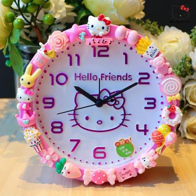 Hokawaii Sanrio Hello My Melody การ์ตูนแฟชั่นนาฬิกาปลุกนักเรียนนาฬิกาปลุกสาวหัวใจนาฬิกาตั้งโต๊ะข้างเตียง Lazy Clock