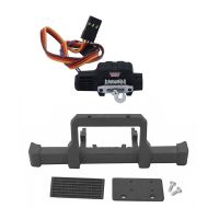 Nylon Front Bumper with Winch Parts Accessories Fit for TRX4M Defender 1/18 RC Crawler Car Upgrades Parts Accessories