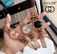 นาฬิกาผู้หญิง นาฬิกาข้อมือGucciพร้อมกล่องแบรนด์ สายเลส สินค้าตรงปก 100% มี 3 สี ให้เลือก