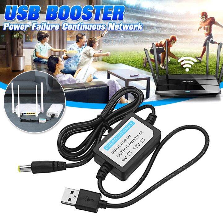 Aideepen Dc 5v ถึง12v Step Up Usb อุปกรณ์จ่ายไฟแปลงสายเคเบิลโมดูลสำหรับเราเตอร์ Wifi 13m บูสท์ 8092