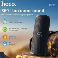 HOCO Wireless Bluetooth Speaker Portable Outdoor Sound Box Waterproof Stereo Surround Soundbar Supports TF Card FM Radio