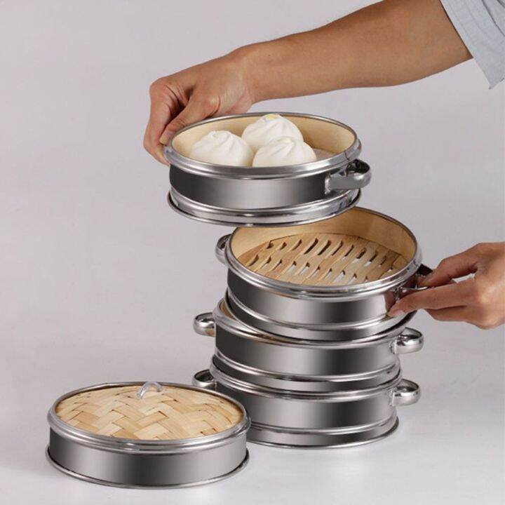 LIANG Bamboo Multifunction Kitchen Dim Sum Stainless Steel Dumpling ...
