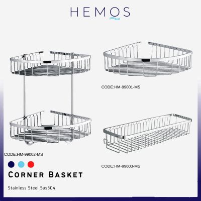 【CW】 Hemos Shelves Wall Mounted Shower Storage Shelf Basket  Multilayer Organizer Rack