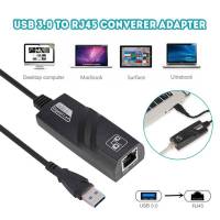 Network Adapter USB 3.0 to RJ45 Gigabit Ethernet Lan 10/100 Mbps แปลง USB3.0 เป็นสายแลน ไดรเวอร์ในตัว For PC