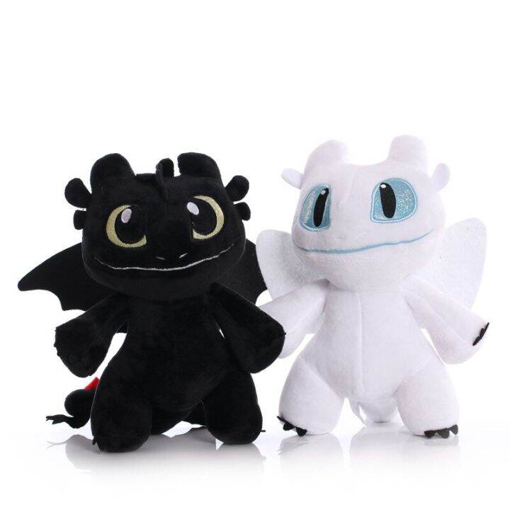 22Cm How To Train Your Dragon Toothless Plush Stuffed Dolls Light Fury ...