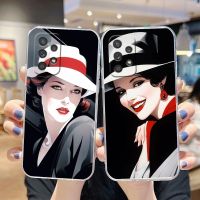 Nancy Electron】เคสโทรศัพท์ A20S A20 A13 Samsung Galaxy,A21S A22 A23 A31 A32 A42 A50 A51เคสเคส A53 A52แบบย้อนยุคสวยงามสำหรับผู้หญิง