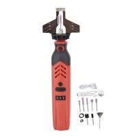 DC 3.6V Cordless Saw Sharpener Kit 5000-18000 rpm/min Handheld Chainsaw Sharpening Kit Red Chain Saw Sharpen Tool Set