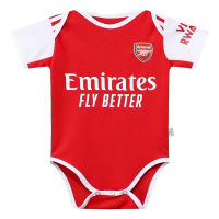 Spot สินค้า2223 Arsenal Home Red Jersey ทารกแรกเกิด Romper เด็กทารกฟุตบอลเสื้อผ้าเด็ก ปรับแต่งของขวัญ