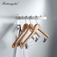 Stainless Steel Folding Clothes Drying Racks Hangers Storage Balcony Wall Hanger for Clothes Organization With Robe Hooks WB3015